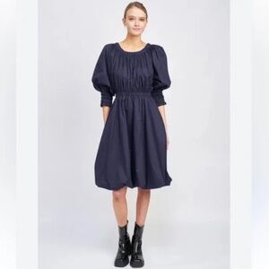 En saison Brigitta puff sleeve dress